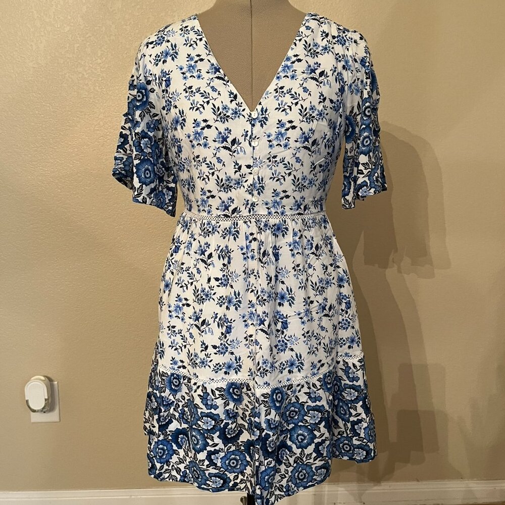 Boutique Floral A-Line Dress
